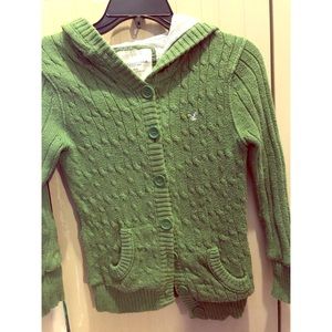 American eagle green sweater.